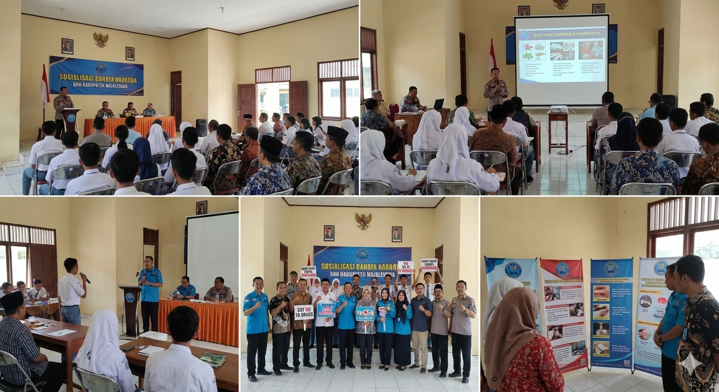 Gandeng BNN, SMAN 1 Talaga Gelar Sosialisasi Bahaya Narkoba bagi Generasi Muda