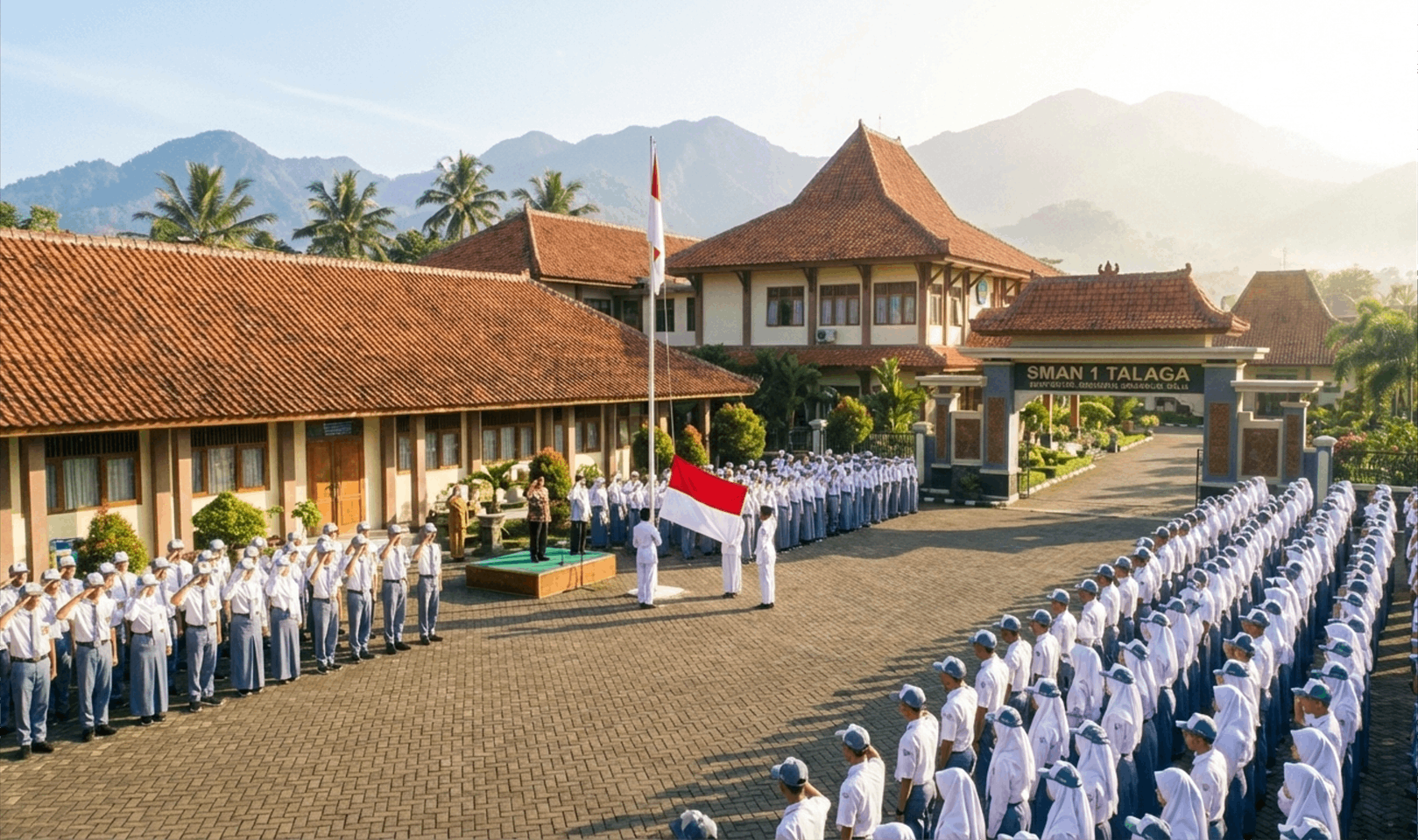 Upacara Bendera Senin Pagi: Menanamkan Kedisiplinan dan Spirititas Siswa SMAN 1 Talaga